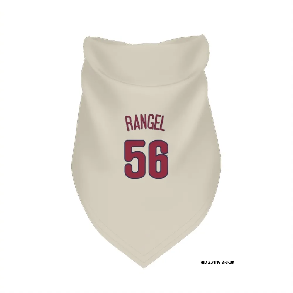 Philadelphia Phillies Alan Rangel Cream Pet Bandana for Dog & Cat