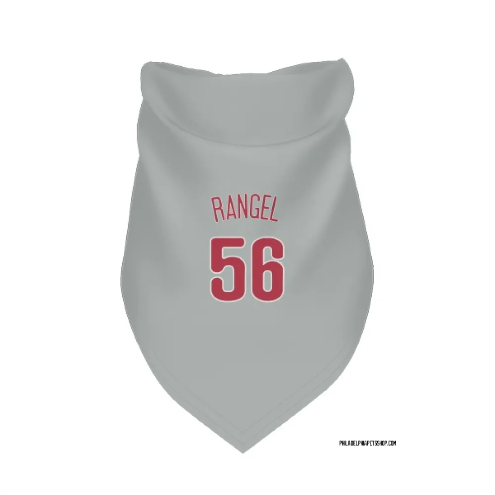 Philadelphia Phillies Alan Rangel Gray Pet Bandana for Dog & Cat