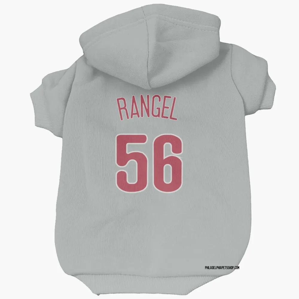 Philadelphia Phillies Alan Rangel Gray Pet Hoodie for Dog & Cat
