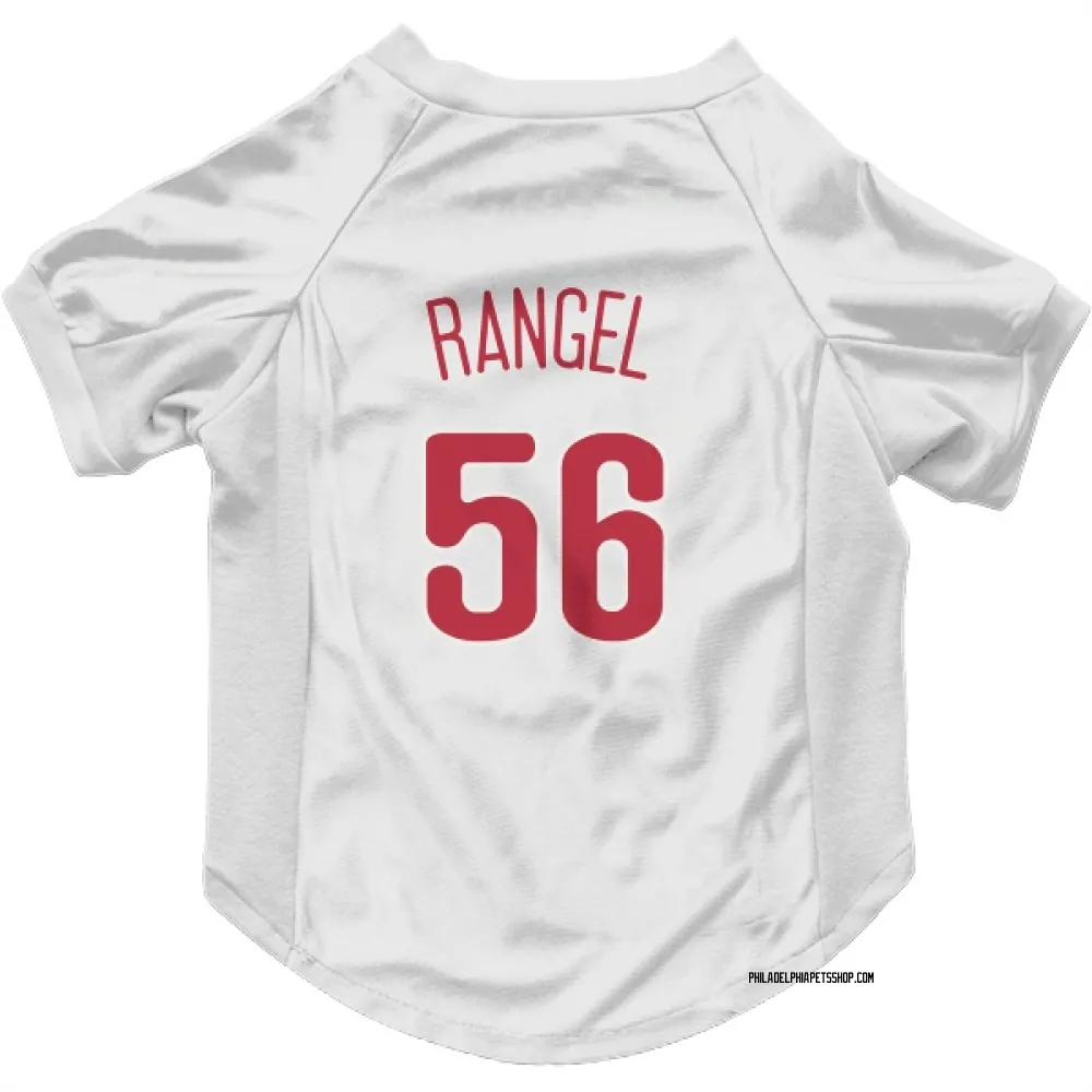 Philadelphia Phillies Alan Rangel Scarlet Pet Jersey for Dog & Cat