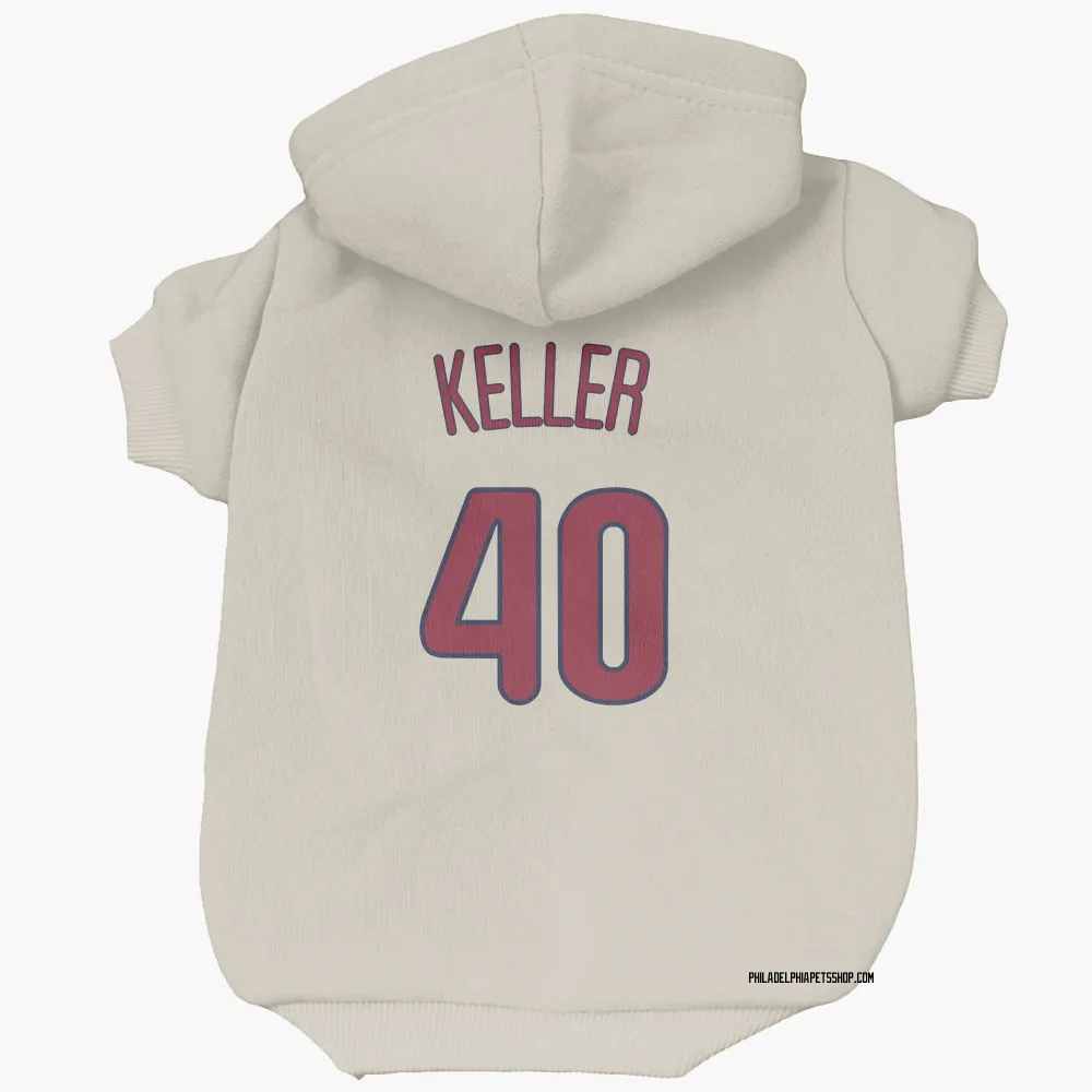 Philadelphia Phillies Brad Keller Cream Pet Hoodie for Dog & Cat
