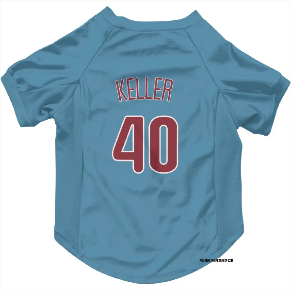 Philadelphia Phillies Brad Keller Light Blue Pet Jersey for Dog & Cat
