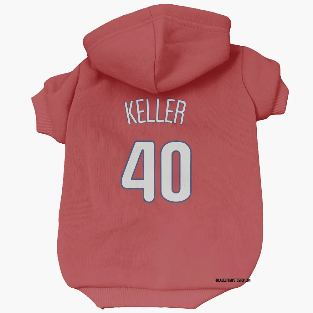 Philadelphia Phillies Brad Keller Red Pet Hoodie for Dog & Cat