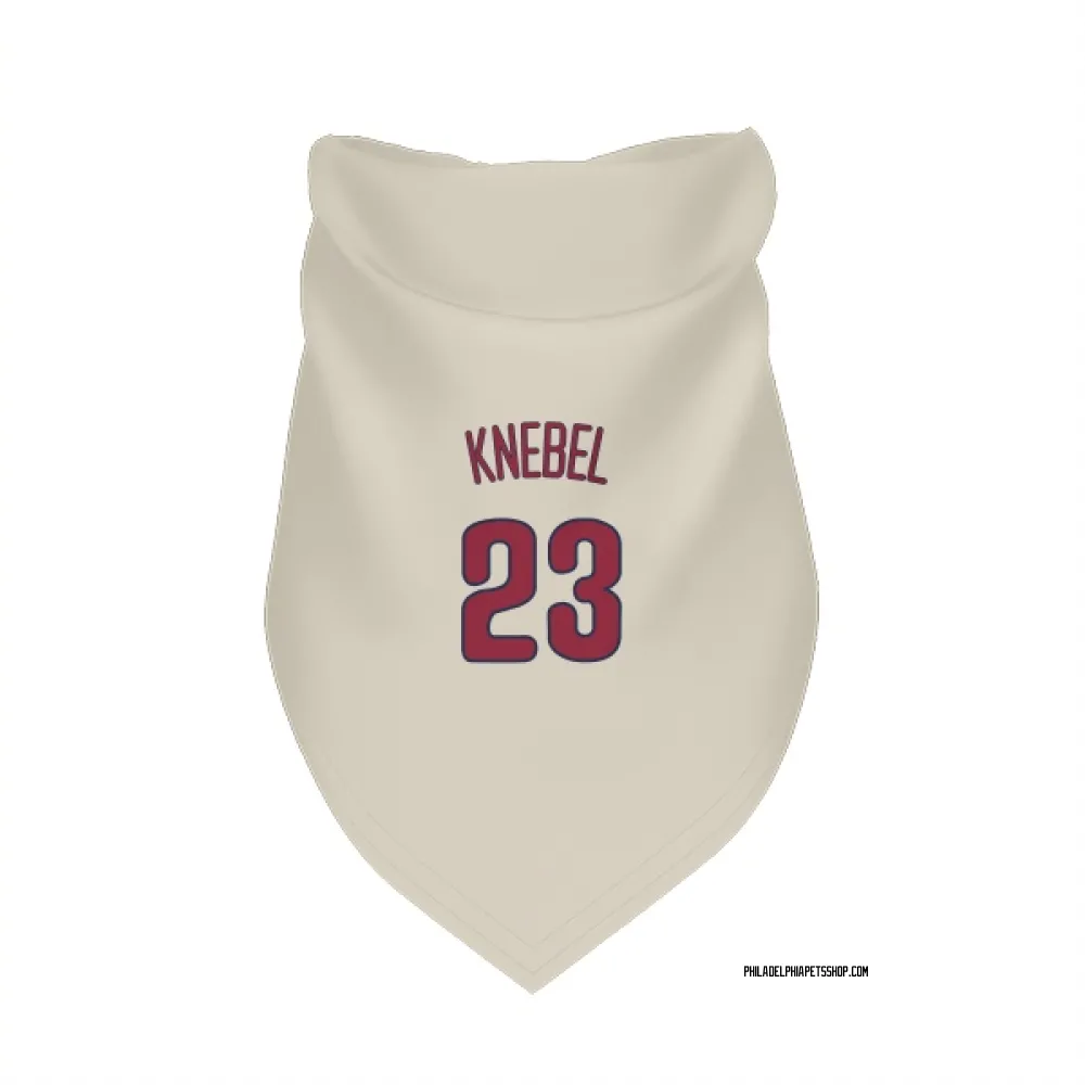 Philadelphia Phillies Corey Knebel Cream Pet Bandana for Dog & Cat