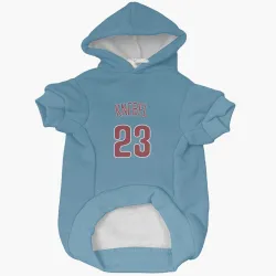 Philadelphia Phillies Corey Knebel Light Blue Pet Hoodie for Dog & Cat