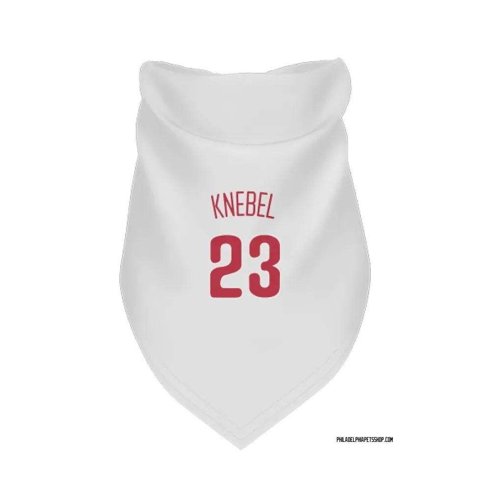 Philadelphia Phillies Corey Knebel Scarlet Pet Bandana for Dog & Cat