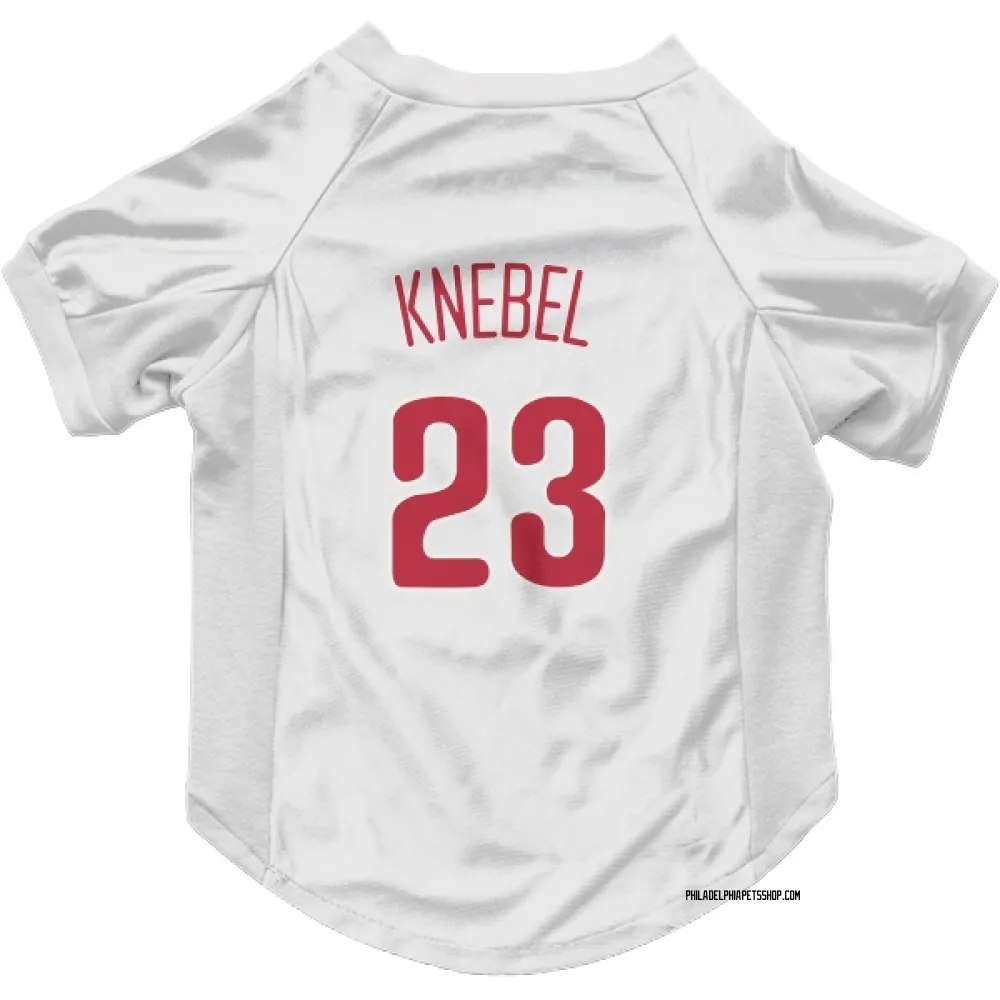 Philadelphia Phillies Corey Knebel Scarlet Pet Jersey for Dog & Cat