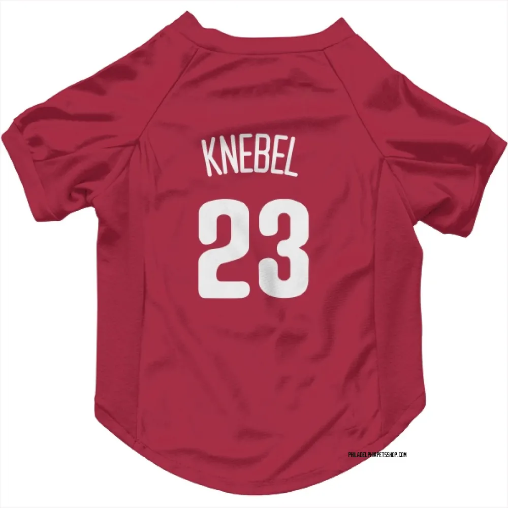 Philadelphia Phillies Corey Knebel White Pet Jersey for Dog & Cat