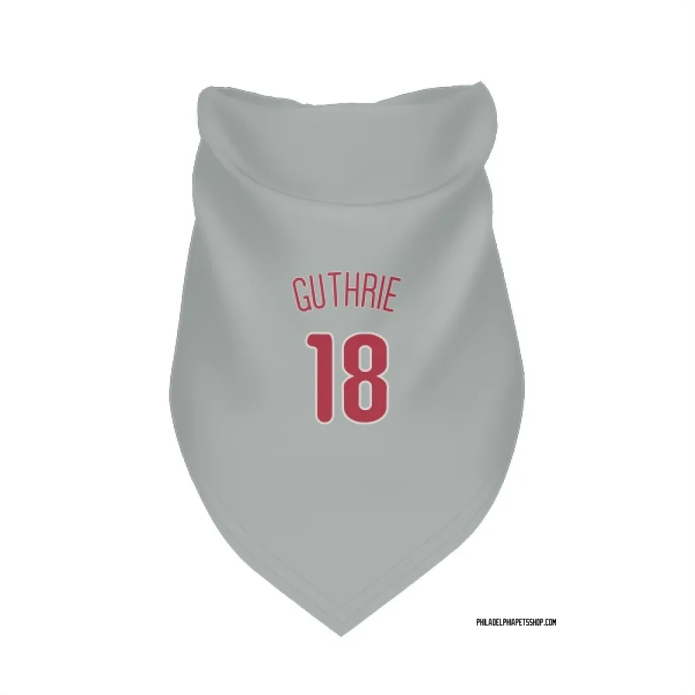 Philadelphia Phillies Dalton Guthrie Gray Pet Bandana for Dog & Cat