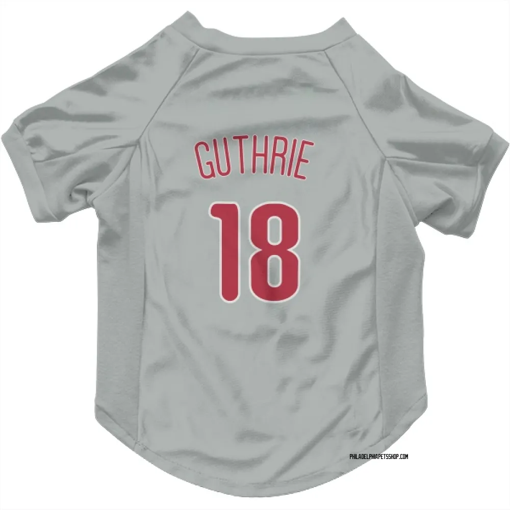 Philadelphia Phillies Dalton Guthrie Gray Pet Jersey for Dog & Cat