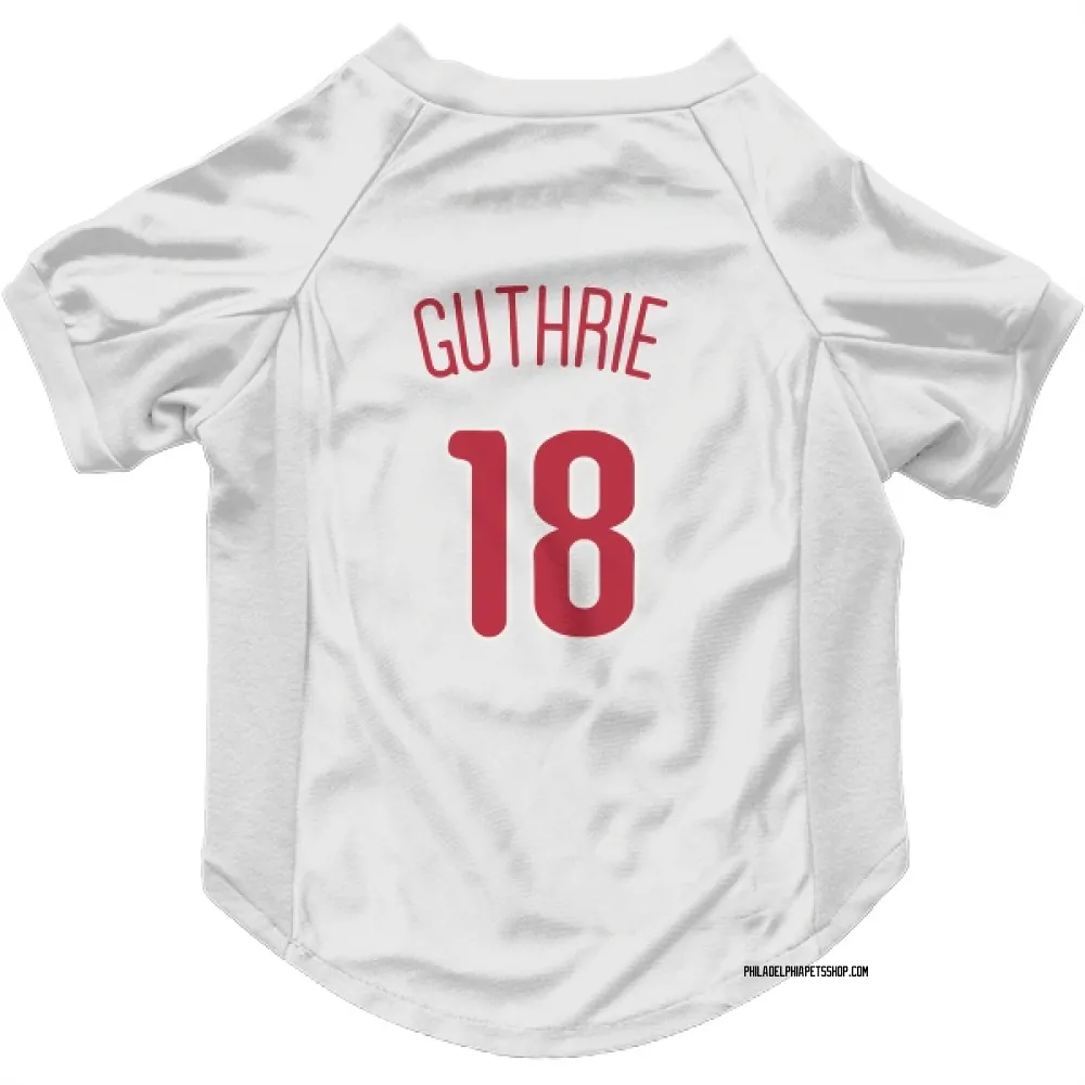 Philadelphia Phillies Dalton Guthrie Scarlet Pet Jersey for Dog & Cat