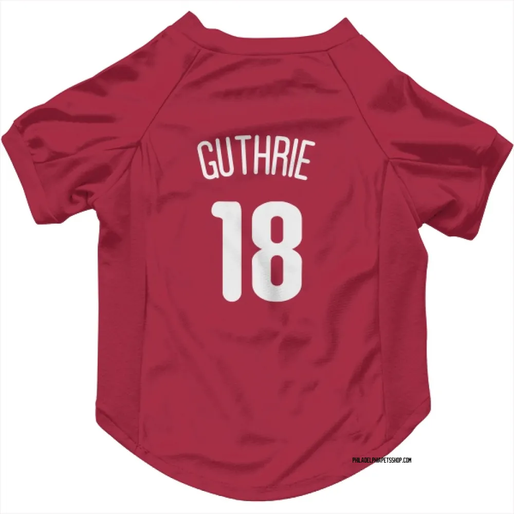 Philadelphia Phillies Dalton Guthrie White Pet Jersey for Dog & Cat