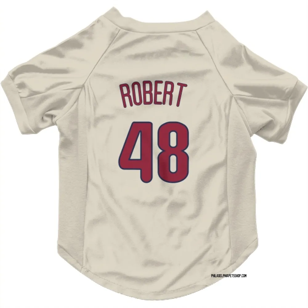 Philadelphia Phillies Daniel Robert Cream Pet Jersey for Dog & Cat