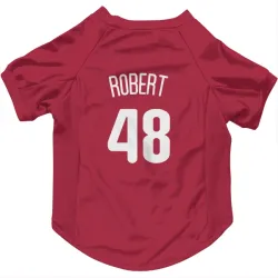 Philadelphia Phillies Daniel Robert White Pet Jersey for Dog & Cat