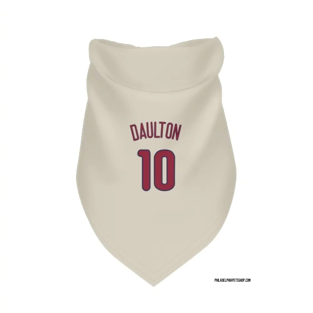 Philadelphia Phillies Darren Daulton Cream Pet Bandana for Dog & Cat