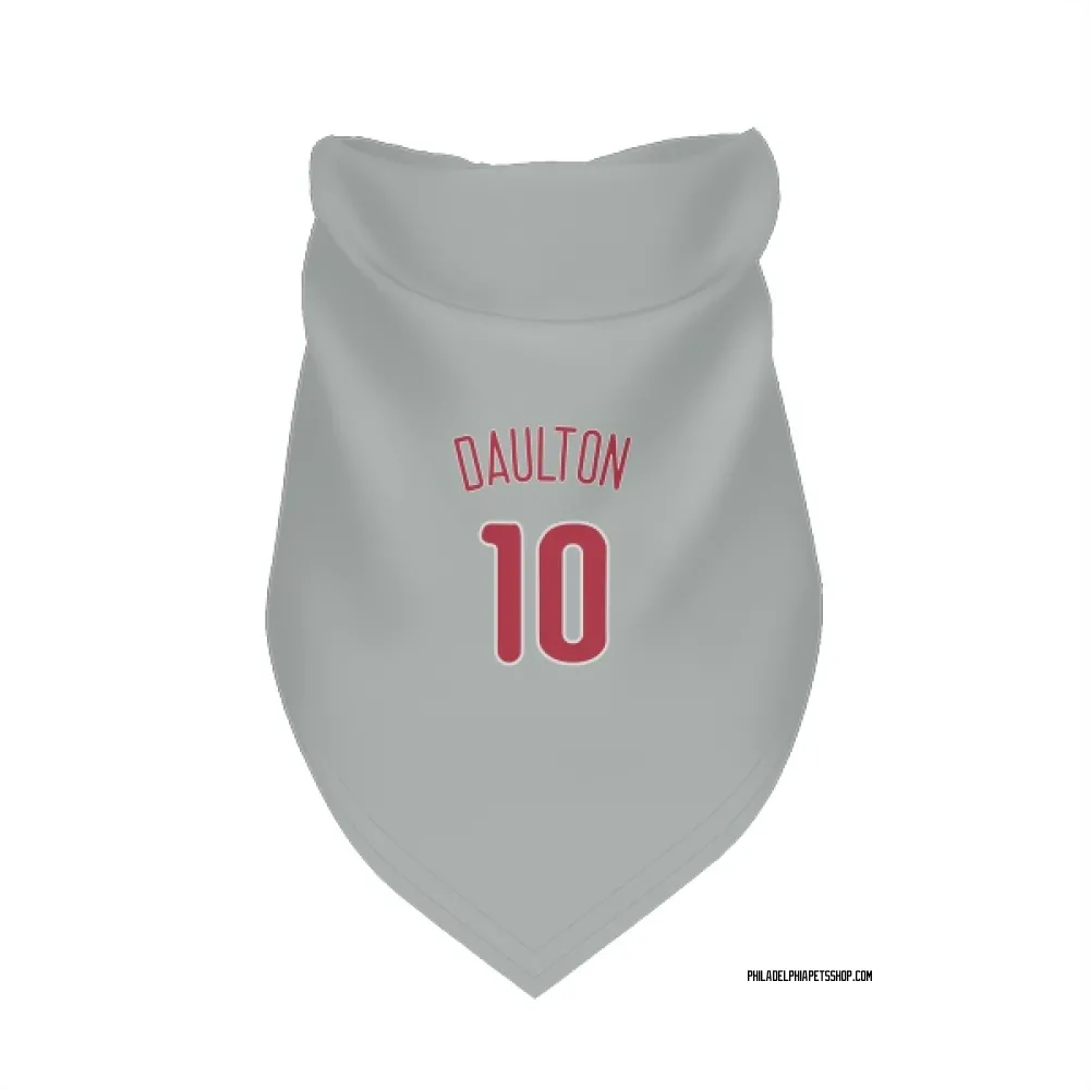 Philadelphia Phillies Darren Daulton Gray Pet Bandana for Dog & Cat