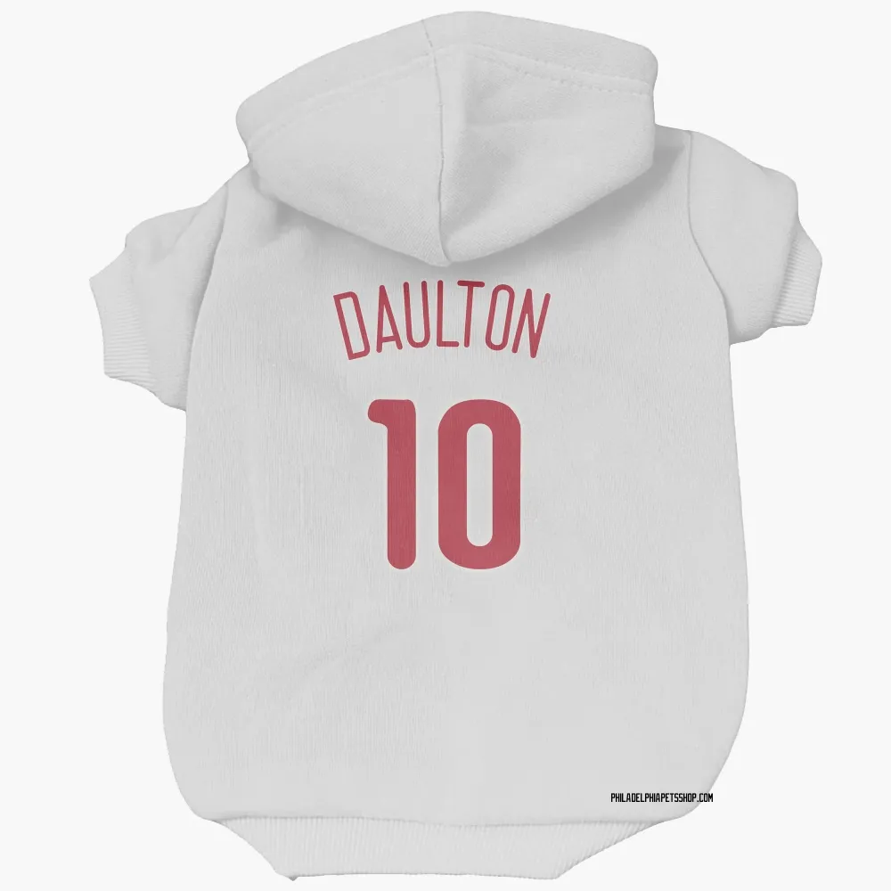 Philadelphia Phillies Darren Daulton Scarlet Pet Hoodie for Dog & Cat