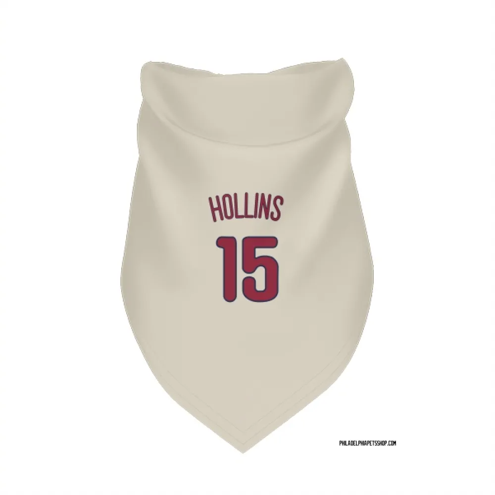 Philadelphia Phillies Dave Hollins Cream Pet Bandana for Dog & Cat
