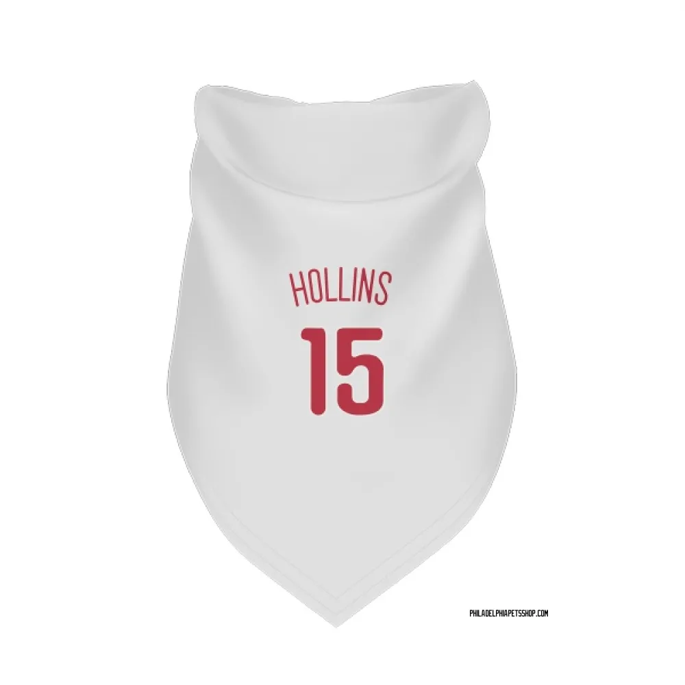 Philadelphia Phillies Dave Hollins Scarlet Pet Bandana for Dog & Cat