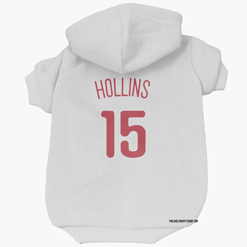 Philadelphia Phillies Dave Hollins Scarlet Pet Hoodie for Dog & Cat