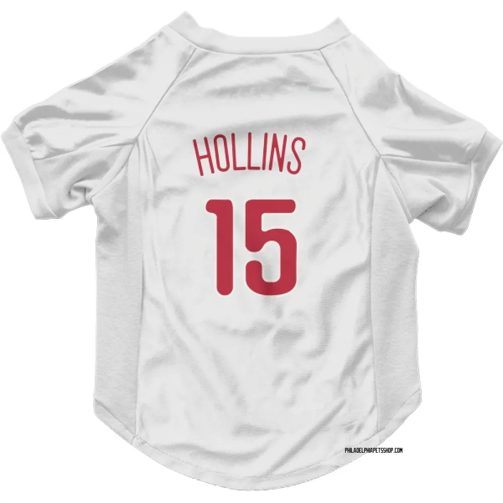 Philadelphia Phillies Dave Hollins Scarlet Pet Jersey for Dog & Cat