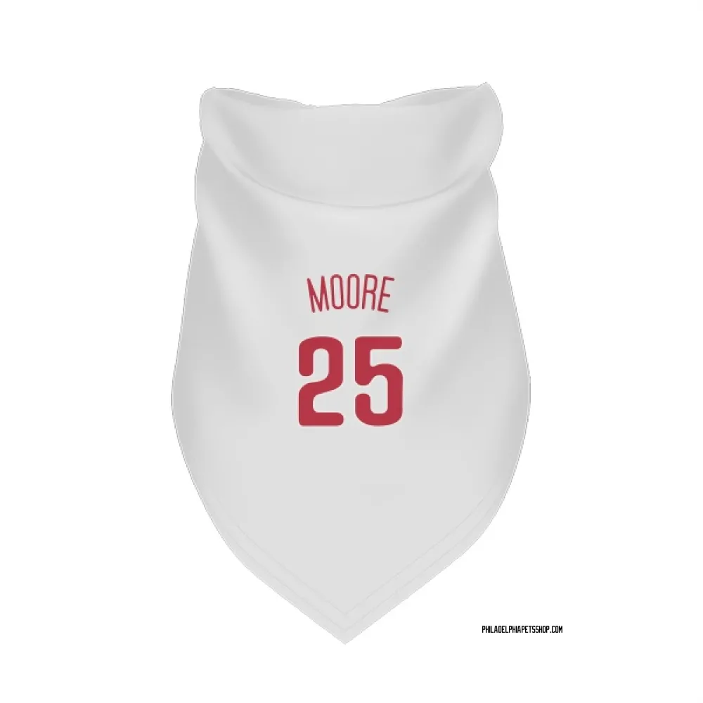 Philadelphia Phillies Dylan Moore Scarlet Pet Bandana for Dog & Cat