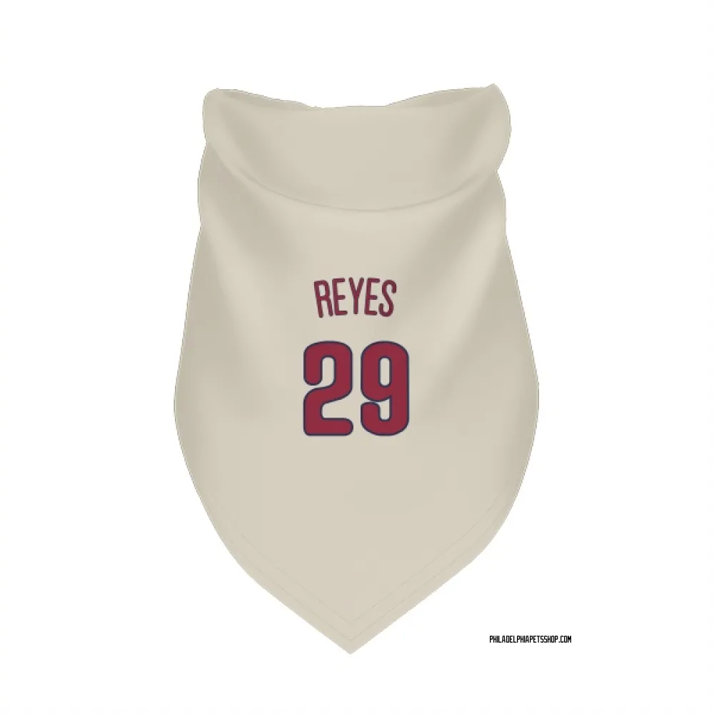 Philadelphia Phillies Felix Reyes Cream Pet Bandana for Dog & Cat