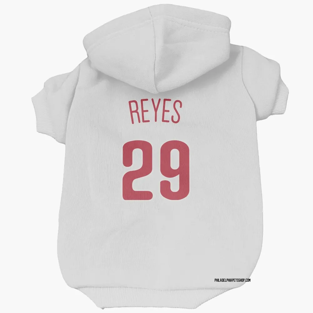 Philadelphia Phillies Felix Reyes Scarlet Pet Hoodie for Dog & Cat
