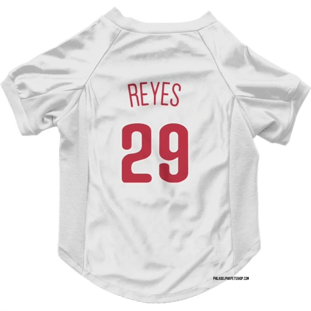 Philadelphia Phillies Felix Reyes Scarlet Pet Jersey for Dog & Cat