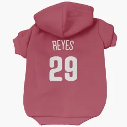 Philadelphia Phillies Felix Reyes White Pet Hoodie for Dog & Cat