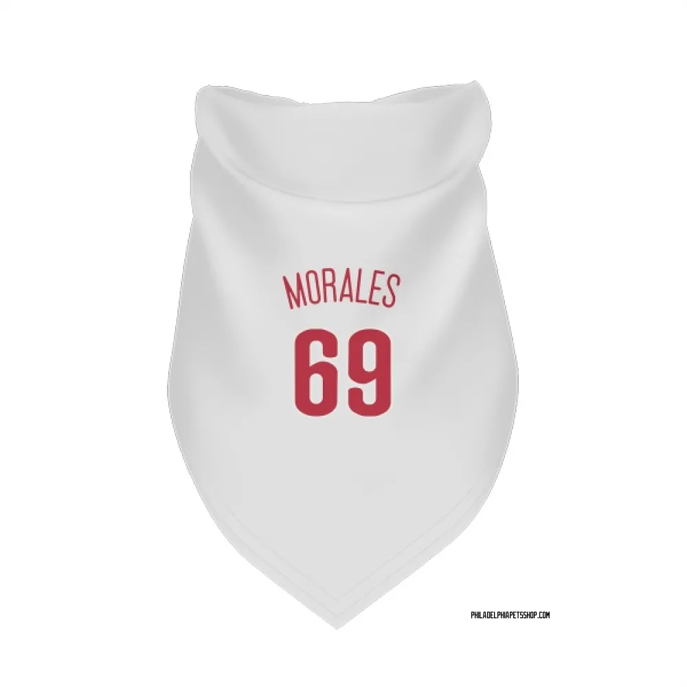 Philadelphia Phillies Francisco Morales Scarlet Pet Bandana for Dog & Cat