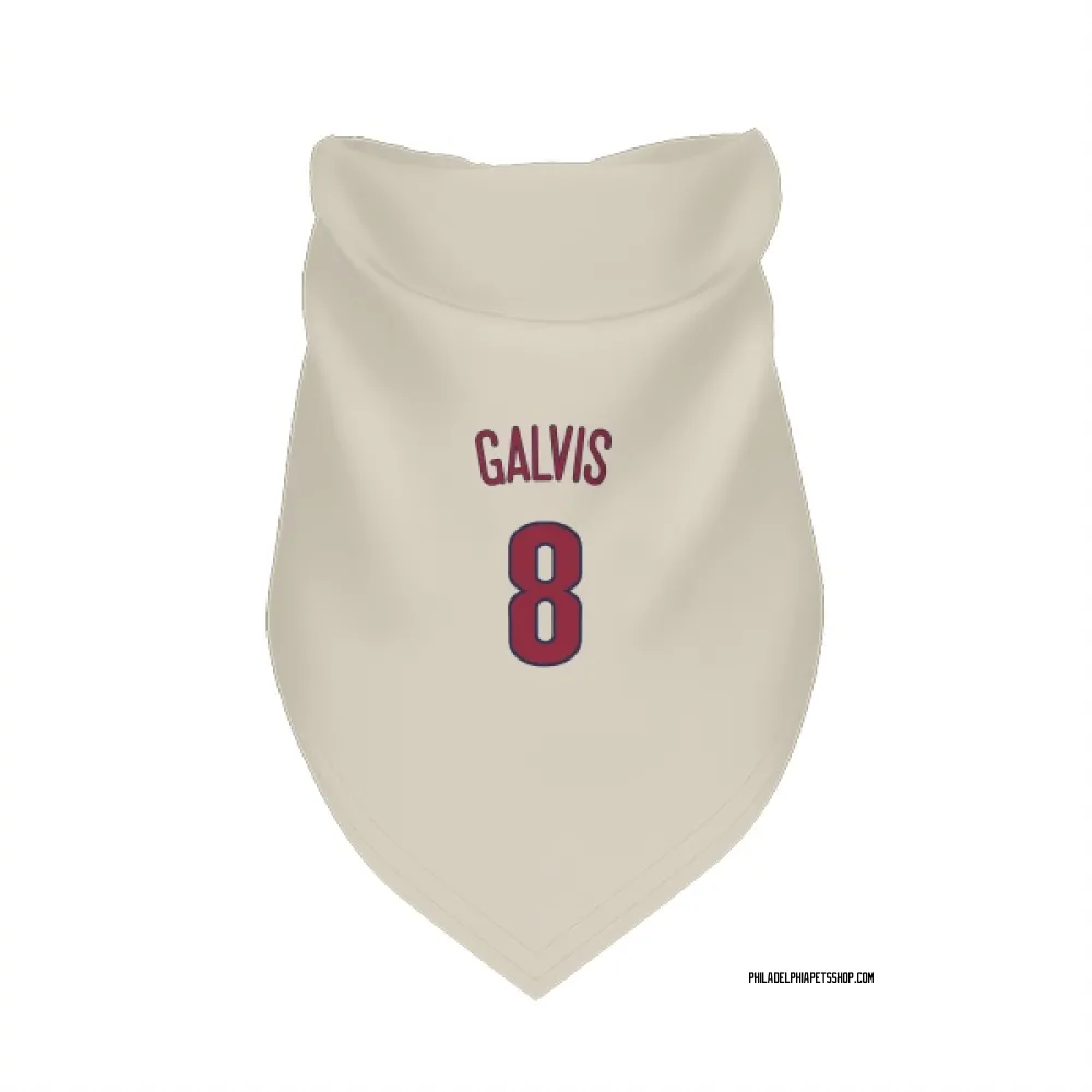 Philadelphia Phillies Freddy Galvis Cream Pet Bandana for Dog & Cat