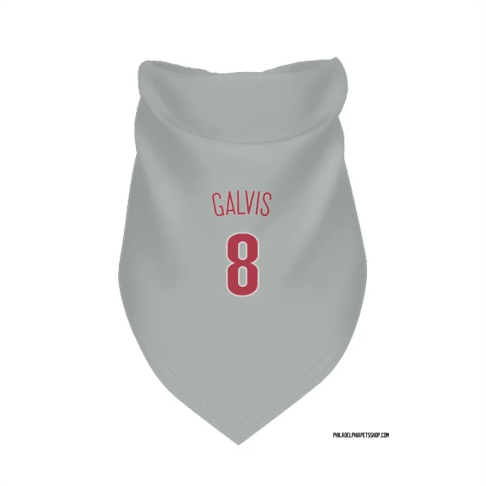 Philadelphia Phillies Freddy Galvis Gray Pet Bandana for Dog & Cat