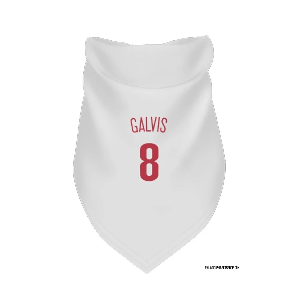 Philadelphia Phillies Freddy Galvis Scarlet Pet Bandana for Dog & Cat