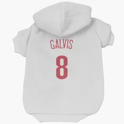 Philadelphia Phillies Freddy Galvis Scarlet Pet Hoodie for Dog & Cat