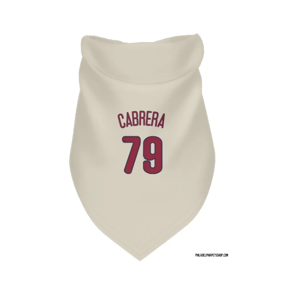 Philadelphia Phillies Jean Cabrera Cream Pet Bandana for Dog & Cat