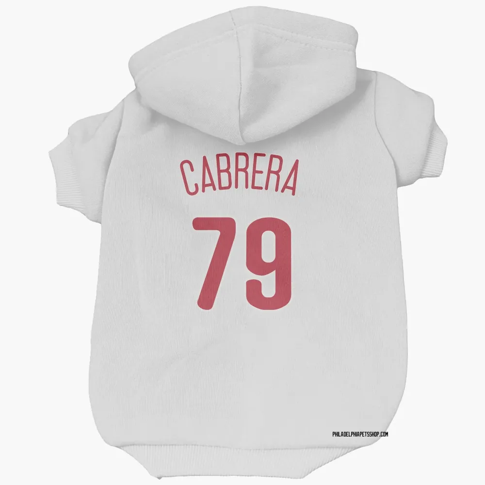 Philadelphia Phillies Jean Cabrera Scarlet Pet Hoodie for Dog & Cat