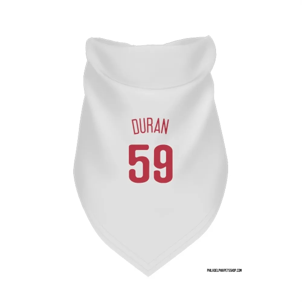 Philadelphia Phillies Jhoan Duran Scarlet Pet Bandana for Dog & Cat