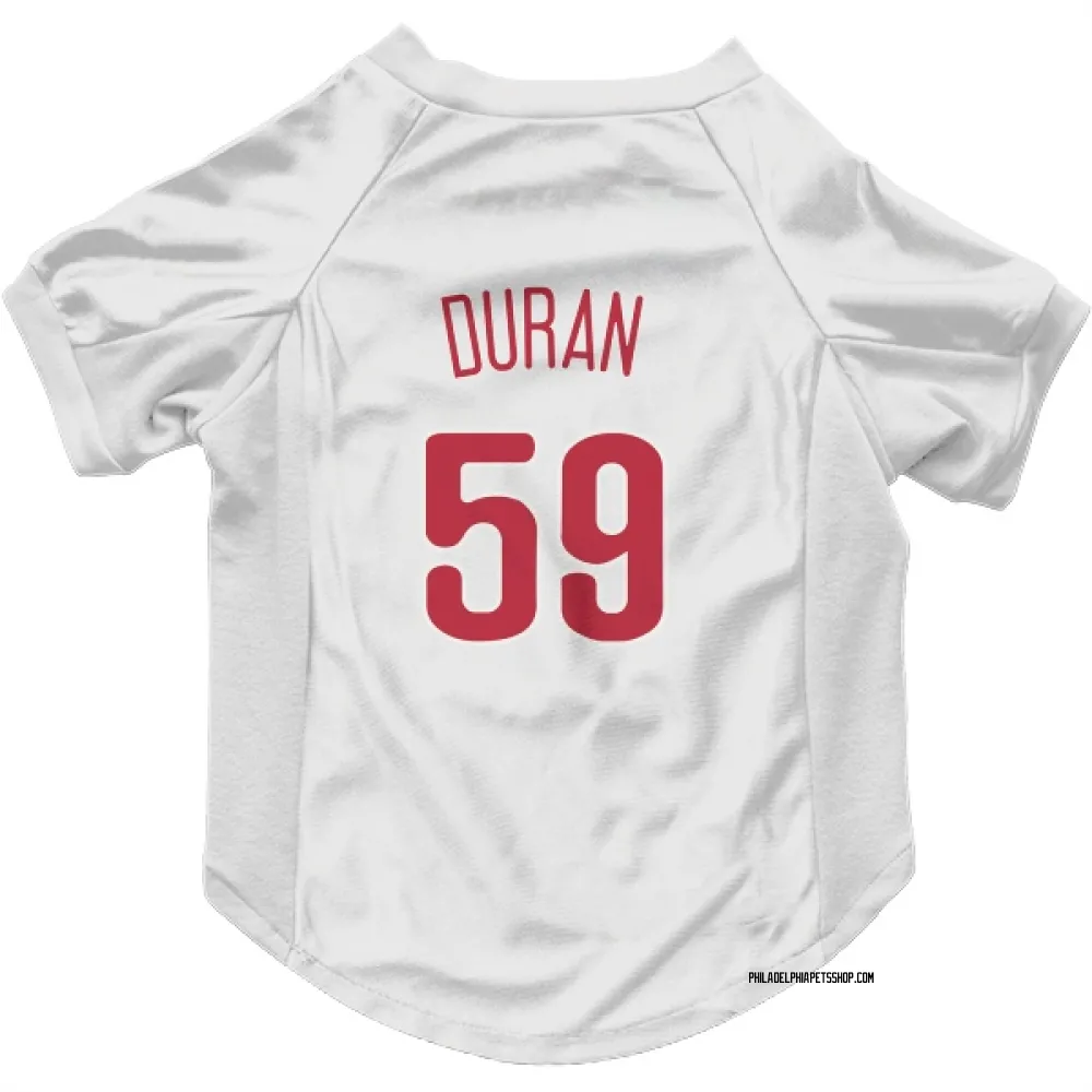 Philadelphia Phillies Jhoan Duran Scarlet Pet Jersey for Dog & Cat