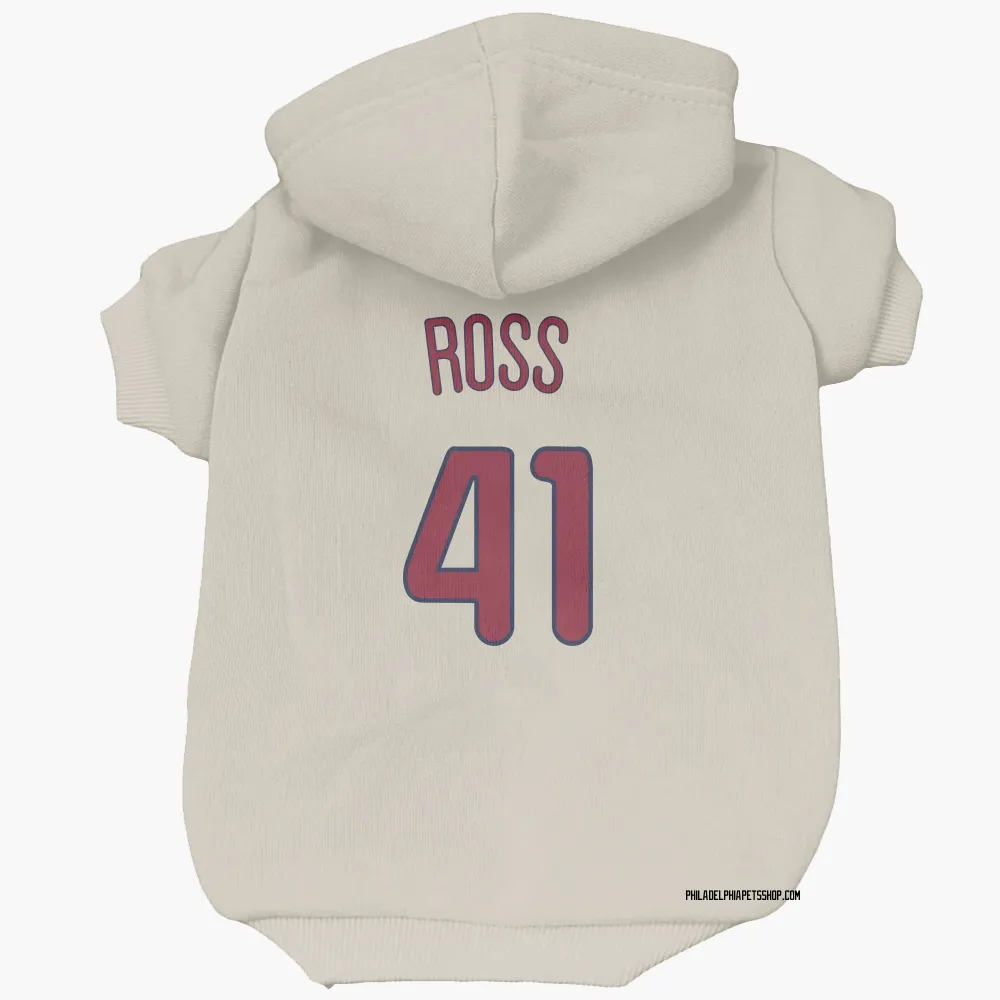 Philadelphia Phillies Joe Ross Cream Pet Hoodie for Dog & Cat