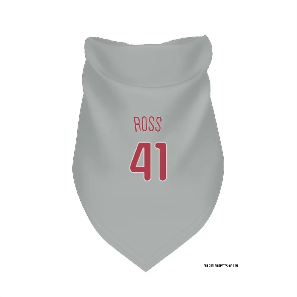Philadelphia Phillies Joe Ross Gray Pet Bandana for Dog & Cat