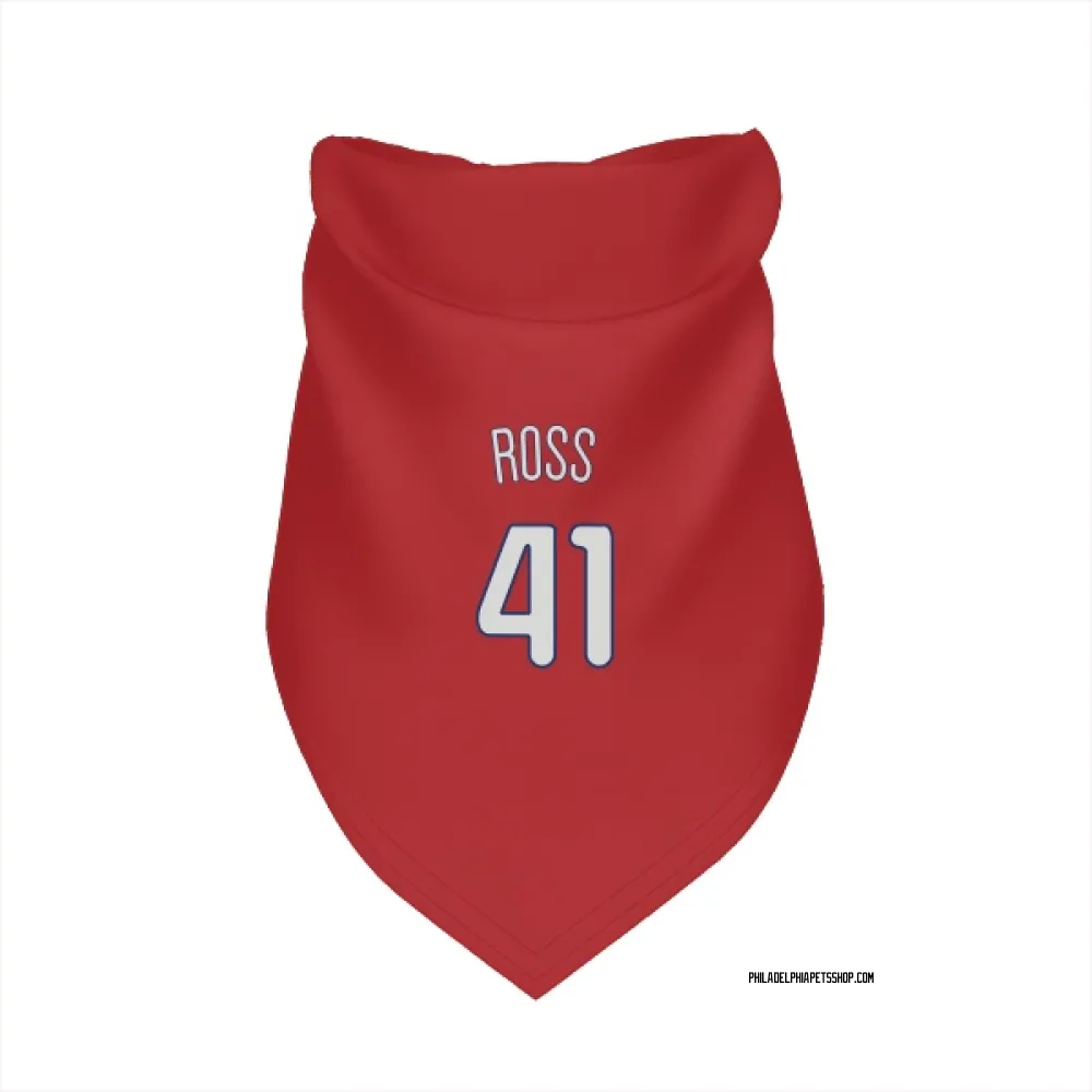 Philadelphia Phillies Joe Ross Red Pet Bandana for Dog & Cat