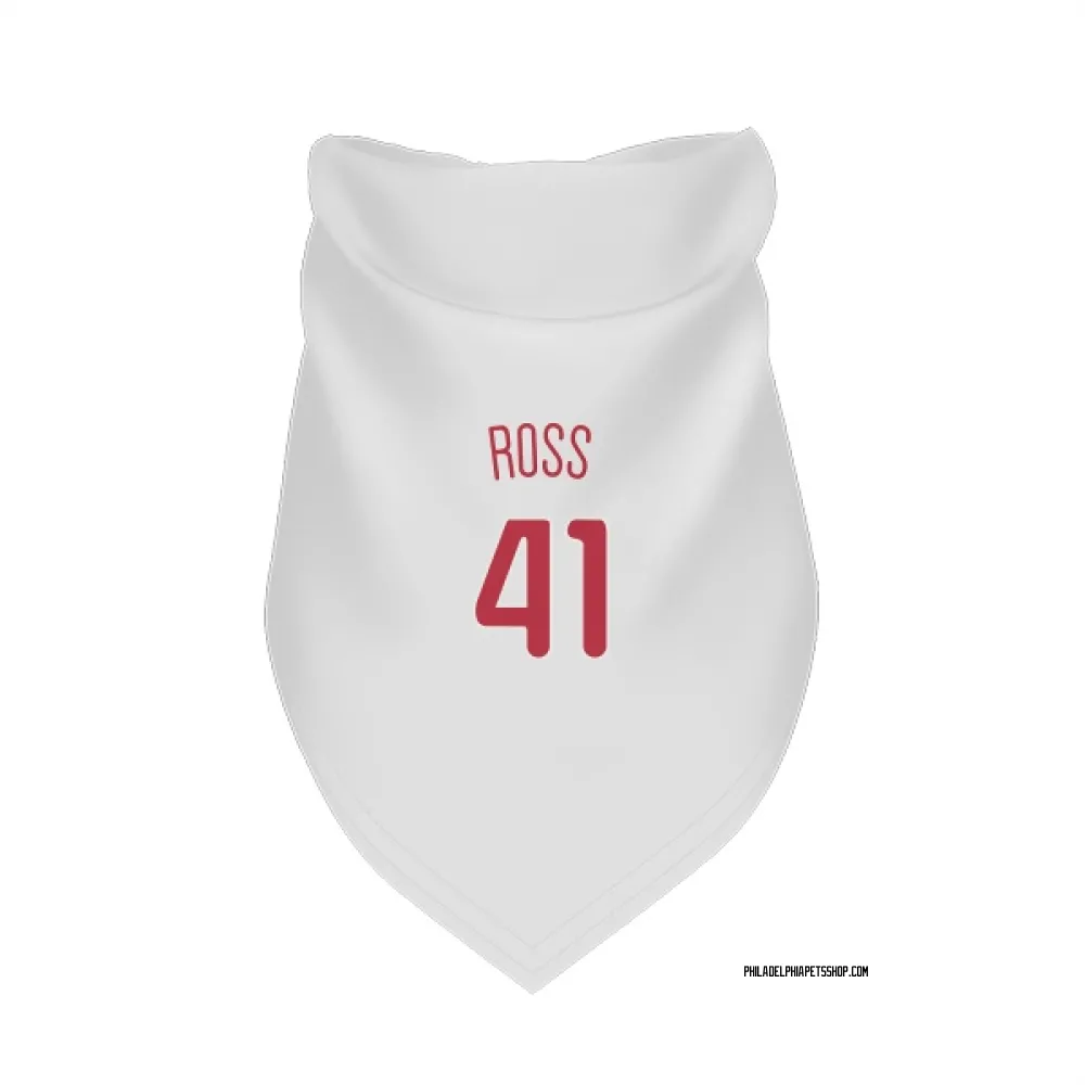 Philadelphia Phillies Joe Ross Scarlet Pet Bandana for Dog & Cat