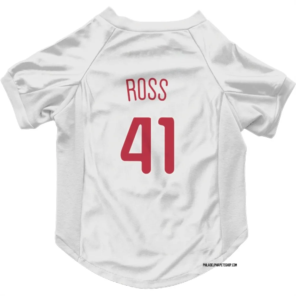 Philadelphia Phillies Joe Ross Scarlet Pet Jersey for Dog & Cat