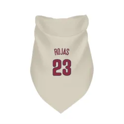 Philadelphia Phillies Johan Rojas Cream Pet Bandana for Dog & Cat