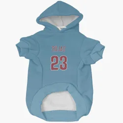 Philadelphia Phillies Johan Rojas Light Blue Pet Hoodie for Dog & Cat