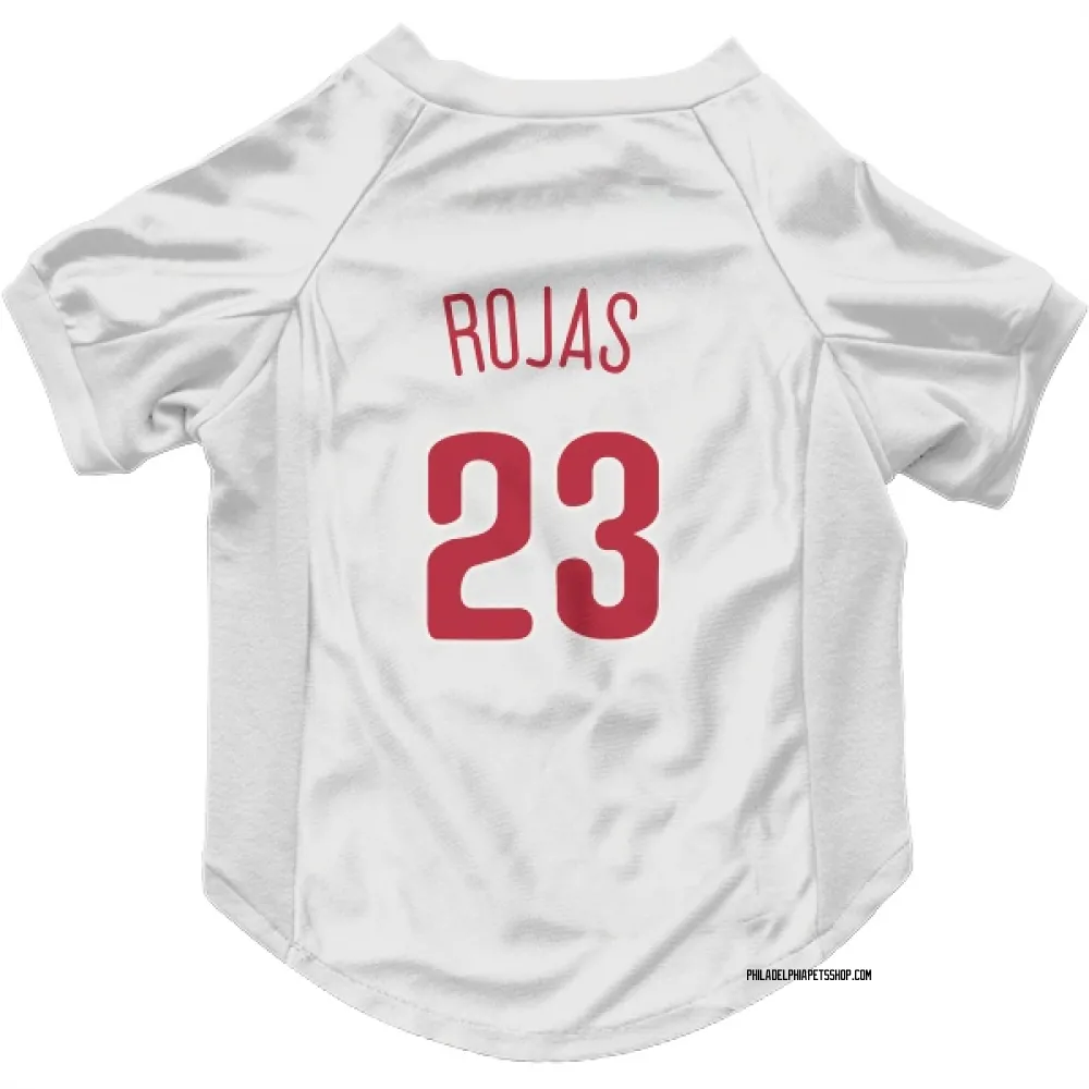 Philadelphia Phillies Johan Rojas Scarlet Pet Jersey for Dog & Cat