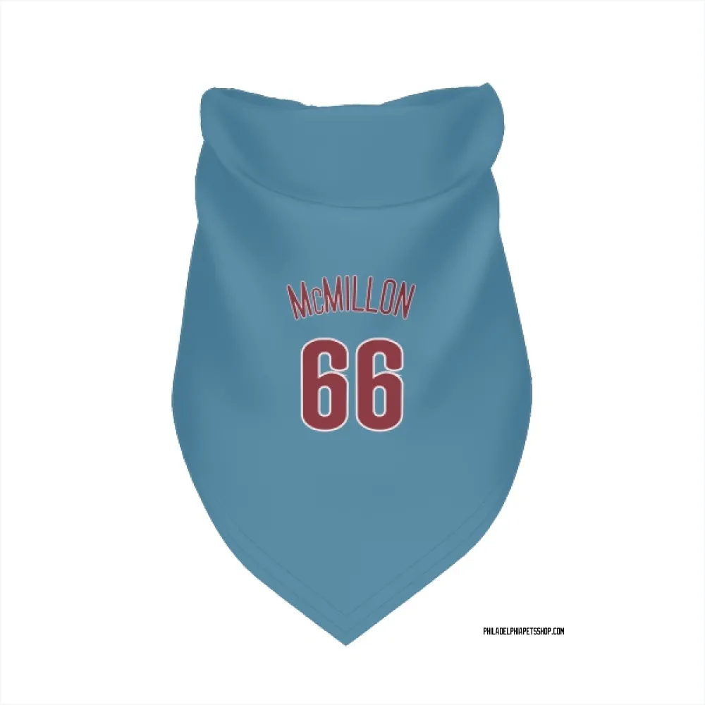 Philadelphia Phillies John McMillon Light Blue Pet Bandana for Dog & Cat