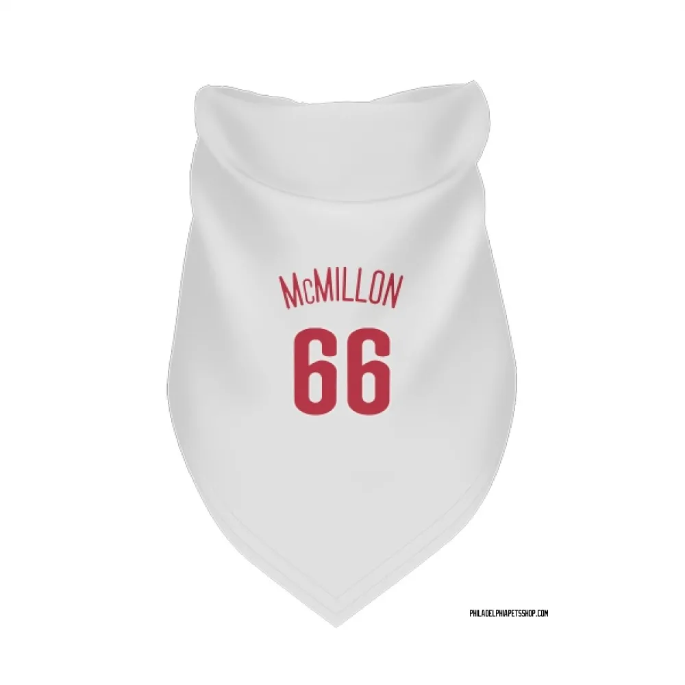 Philadelphia Phillies John McMillon Scarlet Pet Bandana for Dog & Cat