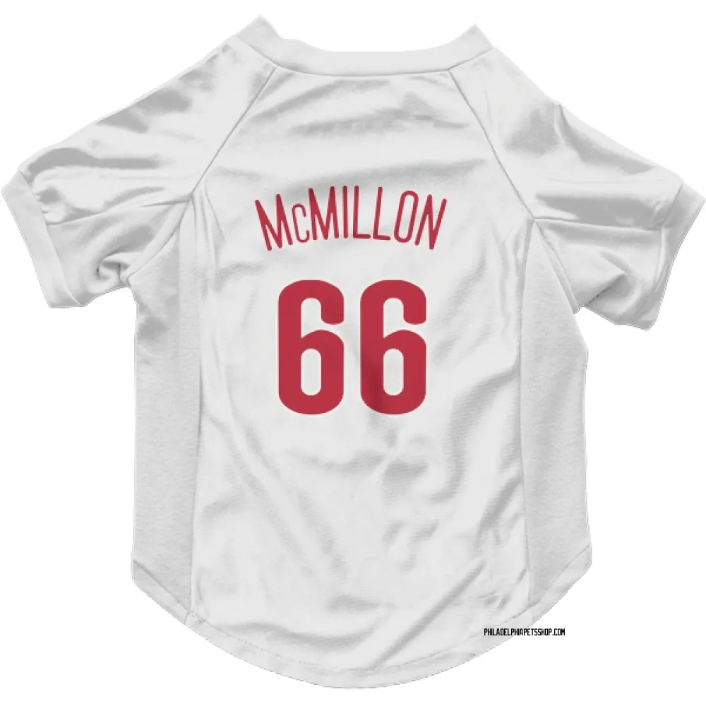 Philadelphia Phillies John McMillon Scarlet Pet Jersey for Dog & Cat